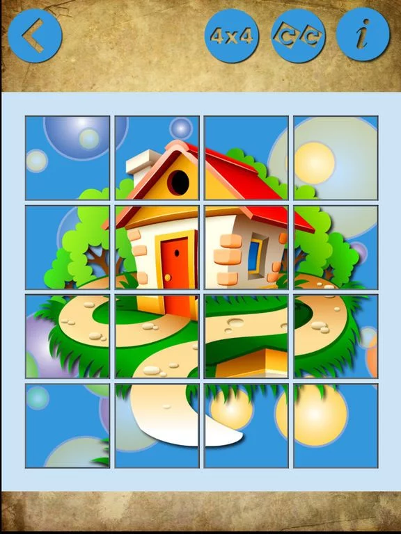 Изображение игры: Puzzles - houses for children
