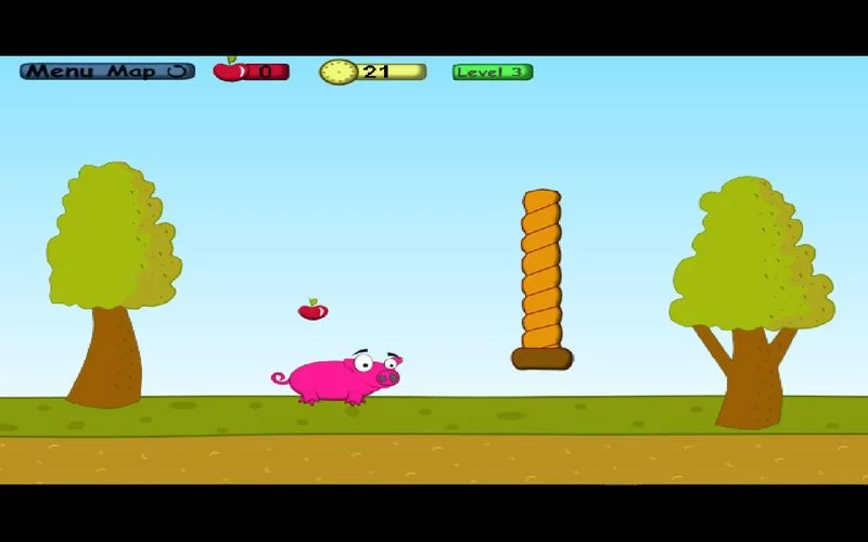 Изображение игры: Tireless pig adventure game