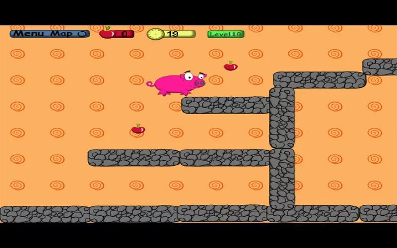 Изображение игры: Tireless pig adventure game