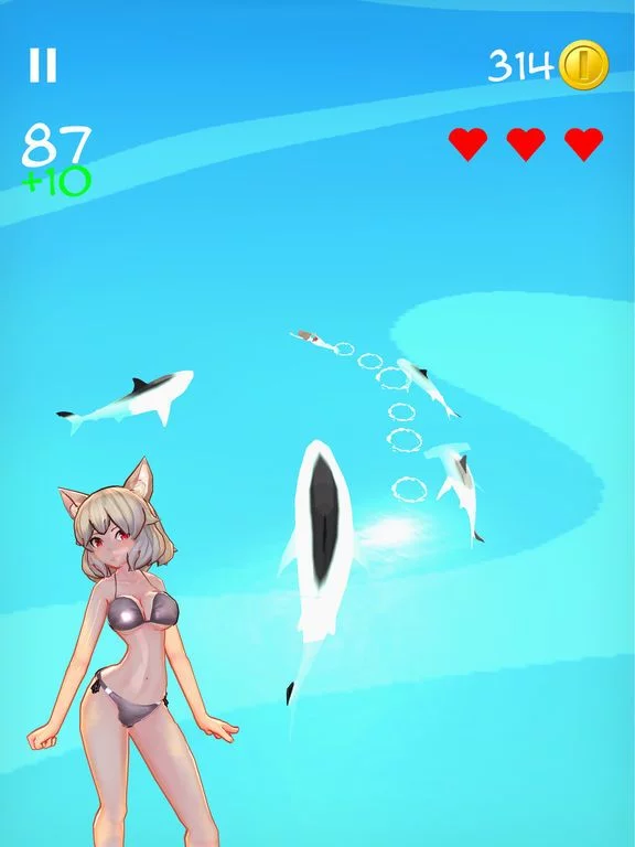 Изображение игры: Girl vs Sharks: Beach Attack!