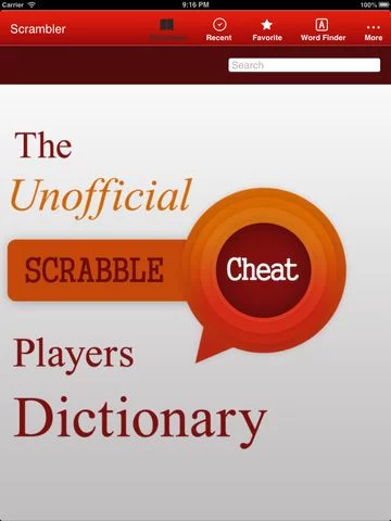 Изображение игры: Scrambler - Ultimate Word Helper for SCRABBLE , Words with Friends and Wordfeud crossword games