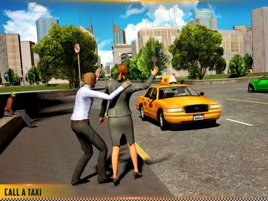 Изображение игры: HQ Taxi Driving 3D
