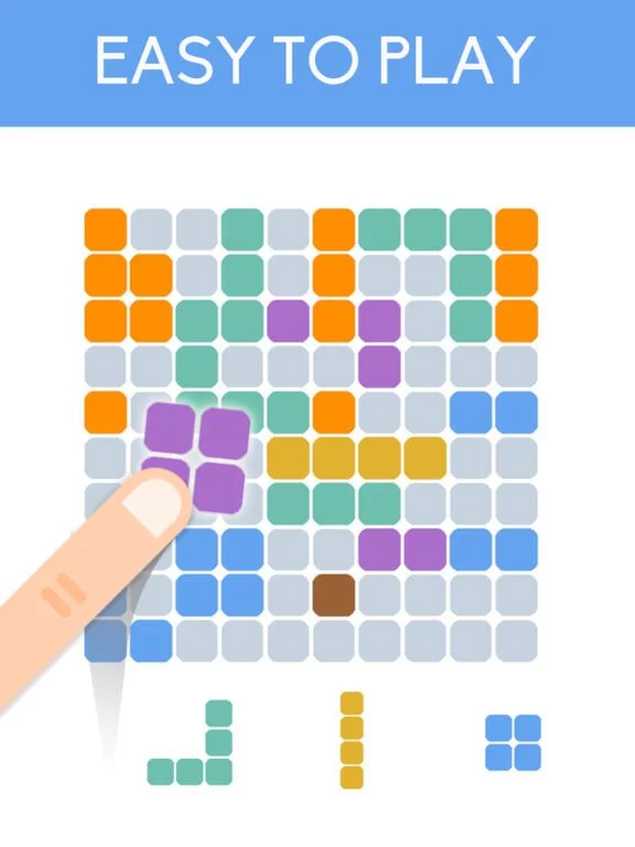Изображение игры: 16 Grid: Squares Block Puzzle & Hexa Bricks Game