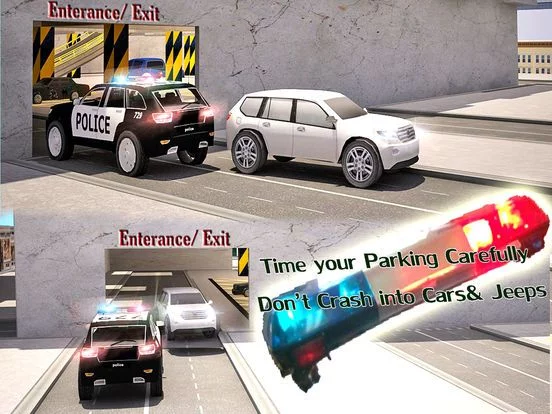 Изображение игры: MultiStorey Police Car Parking 2016 - Multi Level Park Plaza Driving Simulator 3D