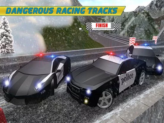 Изображение игры: Police Chase Hill Car 3D: Cops Auto Racing Driver