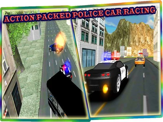 Изображение игры: Police Car Crime Chase 2016 - Reckless Mafia Pursuit on Asphalt Racing with Real Police Driving Action with Lights and Sirens