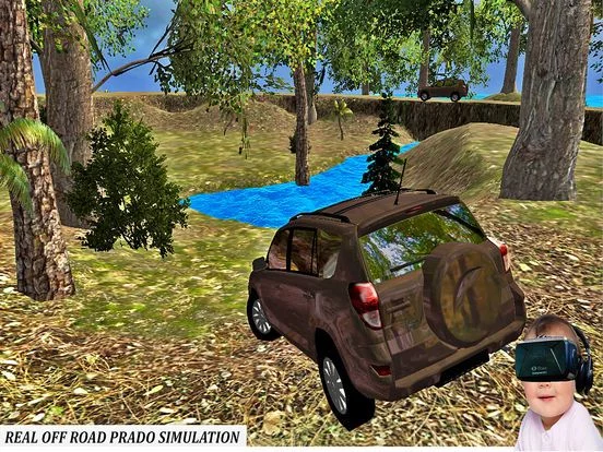 Изображение игры: VR Asphalt Prado :4x4 Forest Race pro