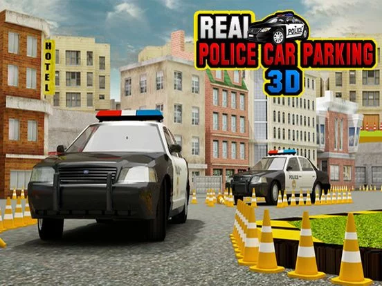 Изображение игры: Real Police Car Parking Simulator 3D Game