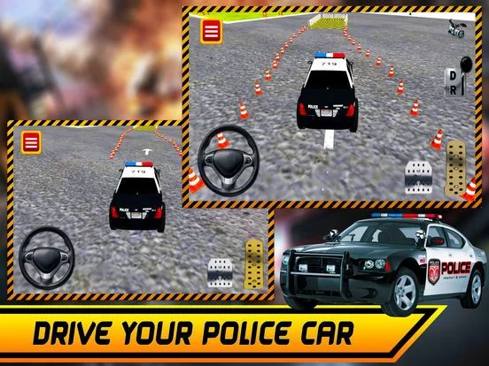 Изображение игры: Real Police Car Parking Simulator 3D Game