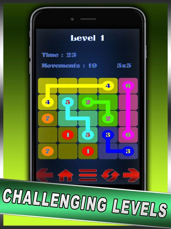 Изображение игры: Cross Connect the Glow-ing Color Dots