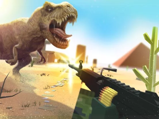 Изображение игры: Dino Gun 3D: jurassic survival