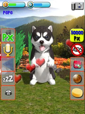 Изображение игры: Talking Puppies, virtual pets to care, your virtual pet doggie to take care and play
