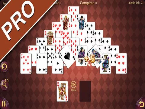 Изображение игры: Awesome Pyramid Solitaire Pro
