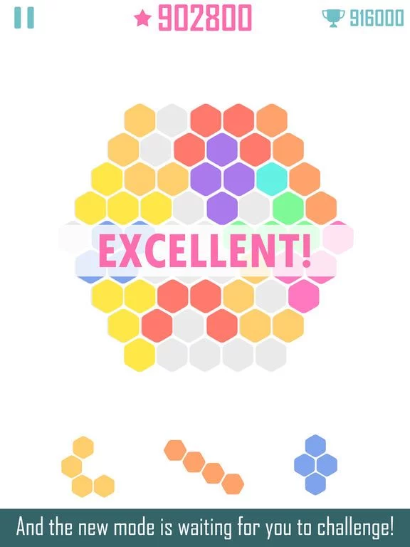 Изображение игры: Fill Grid Square & Hexagon blocks fever hex puzzle