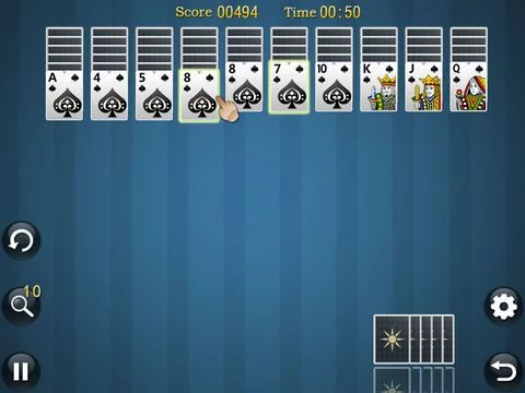 Изображение игры: AAA Spider Solitaire