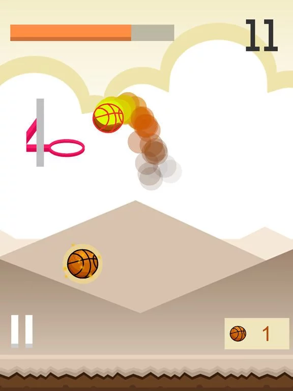 Изображение игры: Flappy Ball - Tap To Dunk