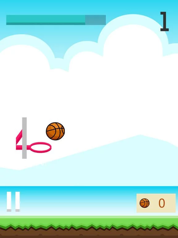 Изображение игры: Flappy Ball - Tap To Dunk