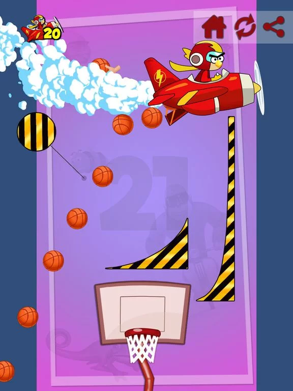 Изображение игры: Basket Birds - The Space Shoot