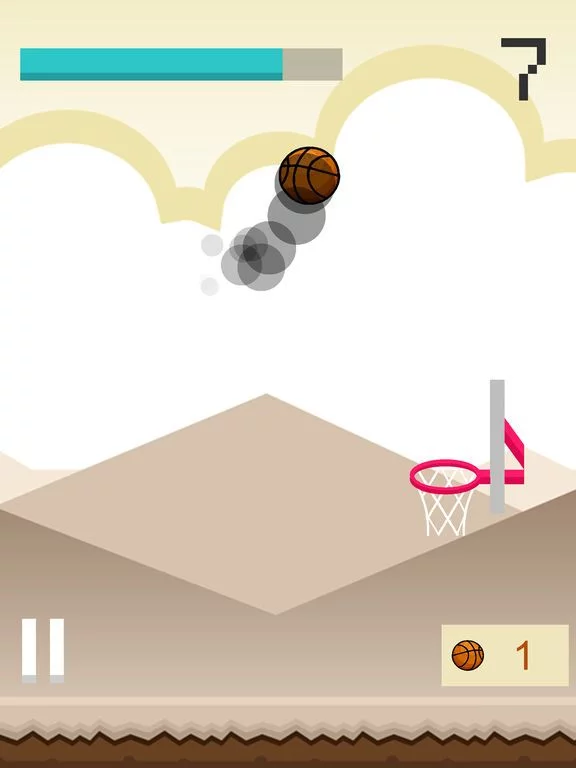 Изображение игры: Flappy Ball - Tap To Dunk