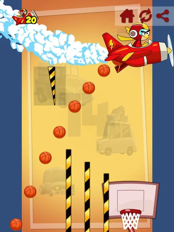 Изображение игры: Basket Birds - The Space Shoot