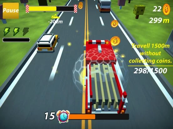 Изображение игры: Traffic Highway - Blocky Mods
