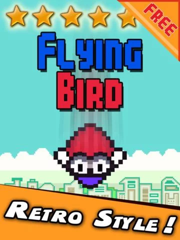 Изображение игры: Flying Bird Runner - Tiny Falling Flappy Boxer In Action 3-D