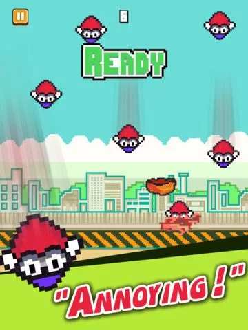 Изображение игры: Flying Bird Runner - Tiny Falling Flappy Boxer In Action 3-D