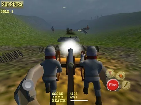 Изображение игры: AAA American Civil War Cannon Shooter: Defend the Reds or Blues and Win the War