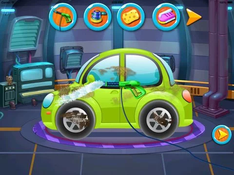 Изображение игры: Car cleaning & washing game