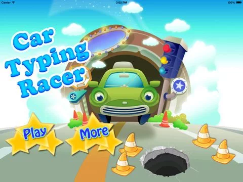 Изображение игры: Car typing game for toddlers