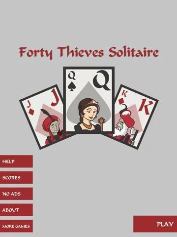 Изображение игры: Forty Thieves Solitaire