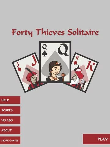 Изображение игры: Forty Thieves Solitaire