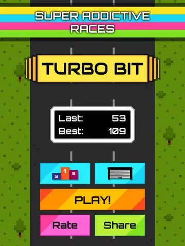 Изображение игры: Turbo Bit - The Impossible Rally Racing Game