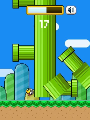 Изображение игры: Flappy TimberBird - The Adventure of a Tiny Timberman Bird
