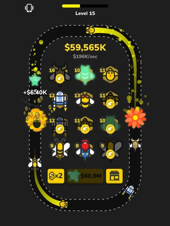 Изображение игры: Bee Merger