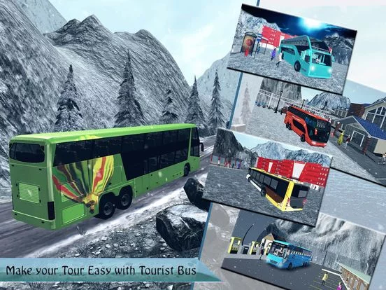 Изображение игры: Offroad Tourist Snow Bus Drive - Hill Climb