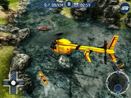 Изображение игры: Helicopter Rescue 2017 Free 3D – Flying Simulator