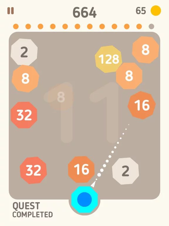 Изображение игры: 2048 Pucks