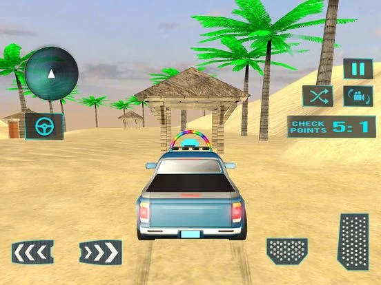 Изображение игры: Beach Truck Water Surfing – 3D Fun Driving Sim