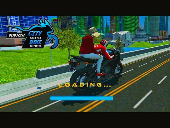 Изображение игры: Furious City Moto Bike Rider – Race Simulator Game