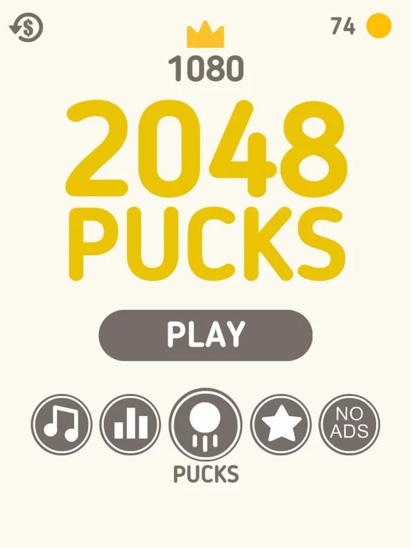 Изображение игры: 2048 Pucks