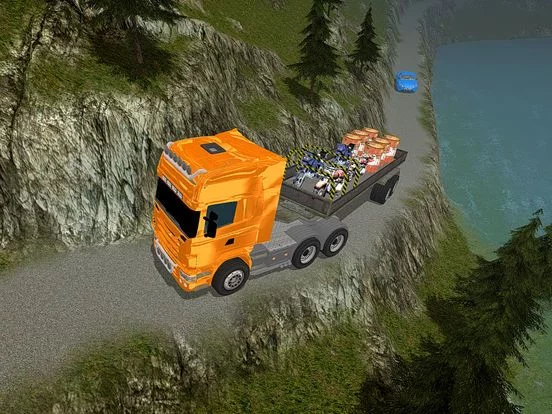 Изображение игры: Off Road Cargo Heavy Trailer Truck Simulator 3D