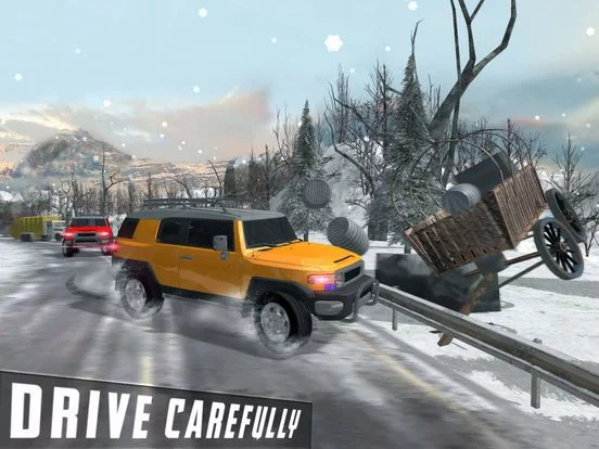 Изображение игры: Snow Driving Simulator - FJ 4x4 Cruiser Driving