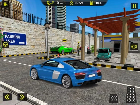 Изображение игры: Sports Car Gas Station Parking – Highway Driving
