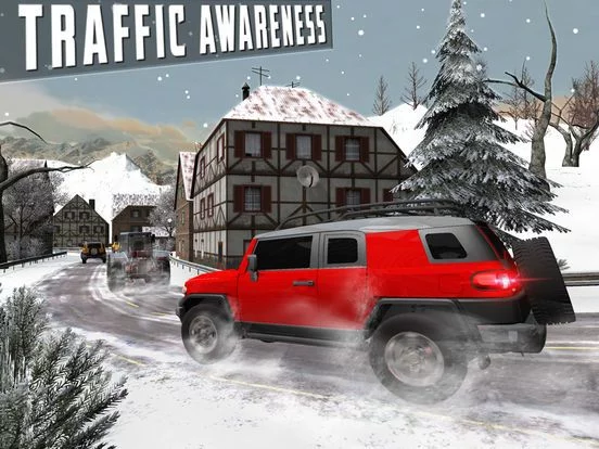 Изображение игры: Snow Driving Simulator - FJ 4x4 Cruiser Driving