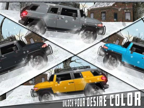 Изображение игры: Snow Driving Simulator - FJ 4x4 Cruiser Driving