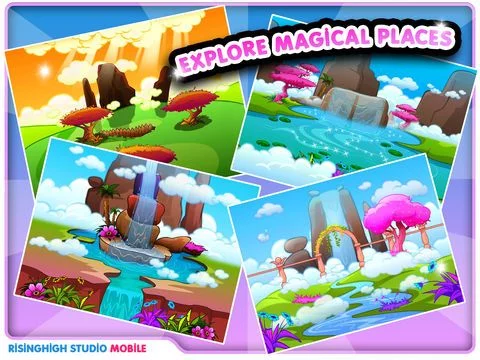 Изображение игры: A Little Magic Unicorn Pro - The Kingdom of Hearts Fairytale Journey