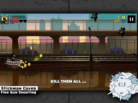 Изображение игры: Stickman Cover Shooting Epic