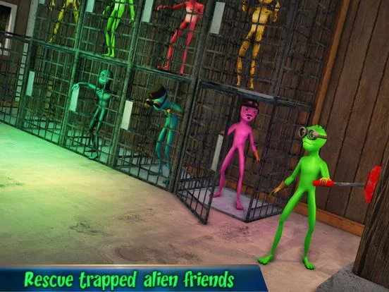 Изображение игры: Scary Green Grandpa Alien