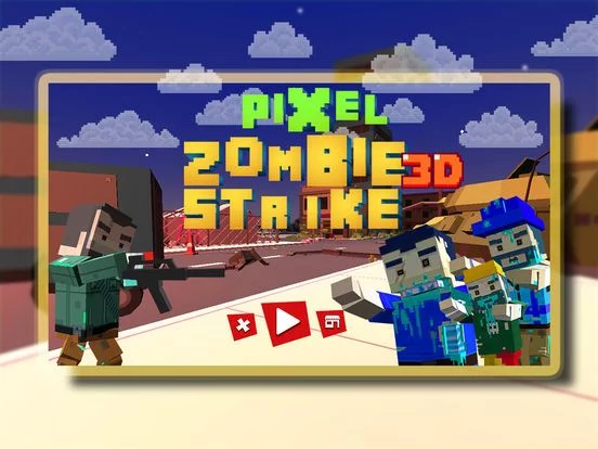 Изображение игры: Pixel Zombie Strike 3D